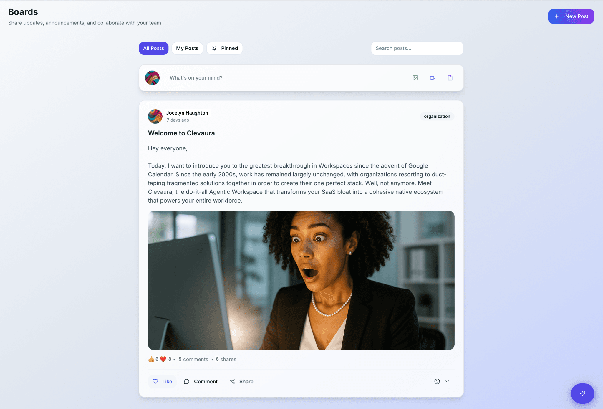 Company Boards Interface